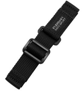 NYLON VELCRO STRAP, BLACK 22 MM - STRAPS - ACCESSORIES