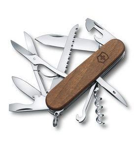 NŮŽ VICTORINOX HUNTSMAN WOOD 1.3711.63B1 - POCKET KNIVES - ACCESSORIES