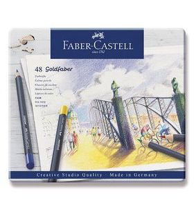 SADA PASTELKY FABER-CASTELL GOLDFABER V PLECHOVÉ KRABIČCE - 48 BAREV 0086/1147480 - PŘÍSLUŠENSTVÍ - OSTATNÍ