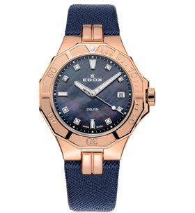 EDOX SPORT DELFIN DIVER DATE LADY 53020-37RC-NANR - DELFIN - ZNAČKY