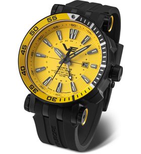 VOSTOK EUROPE ENERGIA ROCKET AUTOMATIC GMT NH34-575C719 - ČERNÝ GUMOVÝ ŘEMÍNEK - ENERGIA ROCKET - ZNAČKY