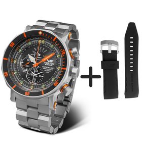 VOSTOK EUROPE LUNOCHOD-2 MULTIFUNCIONAL LINE YM86-620A506 (+ ČERNÝ GUMOVÝ ŘEMÍNEK) - LUNOCHOD-2 - ZNAČKY