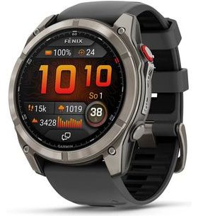 GARMIN FĒNIX® 8 PRO – 51 MM, AMOLED SAPPHIRE, TITANIUM SE SILIKONOVÝM ŘEMÍNKEM GRAPHITE/BLACK 010-03199-11 - FENIX 8 PRO 51MM - BRANDS
