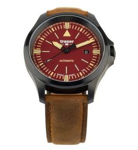 TRASER P67 OFFICER PRO AUTOMATIC RED LEATHER - HERITAGE - BRANDS