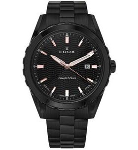 EDOX GRAND OCEAN DATE - GENTS 53102-37NM-NIR - GRAND OCEAN - ZNAČKY