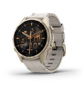 FENIX® 8 – 43 MM, AMOLED SAPPHIRE, SOFT GOLD / LIMESTONE S KOŽENÝM ŘEMÍNKEM 010-02903-40 - FENIX 8 43MM - ZNAČKY