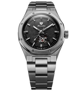 NIVADA GRENCHEN F77 TITANIUM METEORITE OPEN HEART MK2 - 38 MM - F77 - BRANDS
