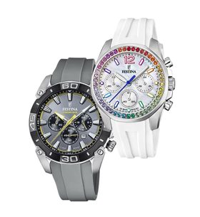 SET FESTINA CHRONO BIKE 2021 20544/8 A 20610/2 - HODINKY PRO PÁRY - HODINKY