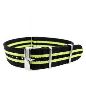 TEXTILNÍ ŘEMÍNEK VOSTOK EUROPE BLACK/LIME 22MM PRO ROCKET N-1 - ŘEMÍNKY - OSTATNÍ