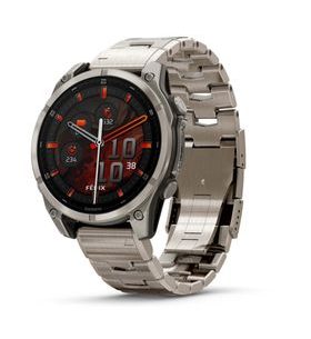 FENIX® 8 – 47 MM, AMOLED SAPPHIRE, TITANIUM, ODVĚTRÁVANÝ TITANOVÝ NÁRAMEK 010-02904-40 - FENIX 8 47MM - ZNAČKY