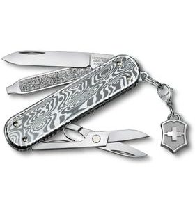 NŮŽ VICTORINOX CLASSIC SD BRILLIANT DAMAST 0.6221.34 - POCKET KNIVES - ACCESSORIES