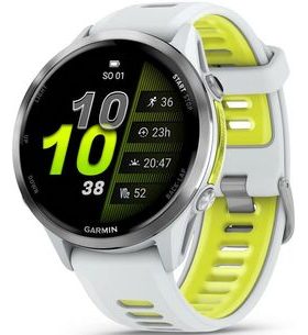 GARMIN FORERUNNER® 970 TITANOVÁ LUNETA WHITESTONE A POLOPRŮHLEDNÝ ŘEMÍNEK WHITESTONE/AMP YELLOW 010-02969-11 - FORERUNNER 970 - BRANDS