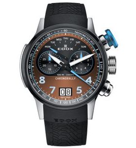 EDOX CHRONORALLY QUARTZ CHRONOGRAPH 38003-TINBU-BRNB - CHRONORALLY - ZNAČKY