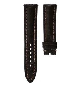 KOŽENÝ ŘEMÍNEK BIATEC Z PRAVÉHO KROKODÝLA | HNĚDÝ - 20 MM - STRAPS - ACCESSORIES