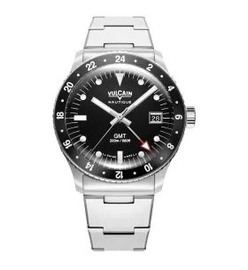 VULCAIN SKINDIVER GMT - BLACK LUMINOVA BEIGE WHITE - SKINDIVER NAUTIQUE - BRANDS