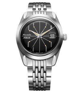 NIVADA GRENCHEN ANTARCTIC SPIDER BLACK 38 MM - ANTARCTIC - ZNAČKY