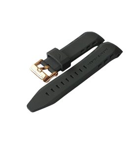 SILIKONOVÝ ŘEMÍNEK VOSTOK EUROPE 25MM PRO LUNOCHOD 6S30/6203211 - ZLATÁ SPONA - ŘEMÍNKY - OSTATNÍ