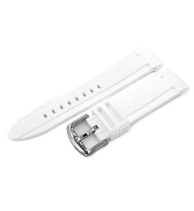 SILICONE STRAP VOSTOK EUROPE FOR ANCHAR - WHITE/GLOSS BUCKLE - STRAPS - ACCESSORIES