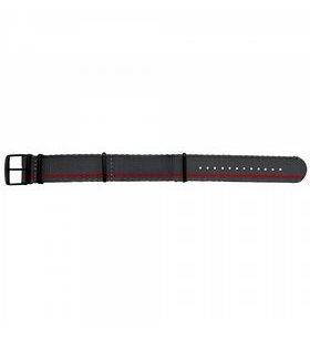 TRASER TEXTILE BELT FOR P68 PATHFINDER T100 GREY-RED - STRAPS - ACCESSORIES