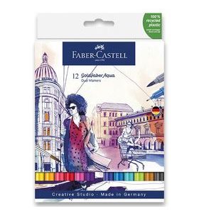 SADA POPISOVAČ FABER-CASTELL GOLDFABER AQUA DUAL MARKER - 12 KS 0074/1646120 - PŘÍSLUŠENSTVÍ - OSTATNÍ