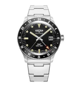 VULCAIN SKINDIVER GMT - BLACK LUMINOVA BEIGE - SKINDIVER NAUTIQUE - BRANDS