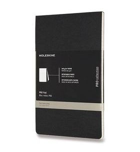 POZNÁMKOVÝ BLOK MOLESKINE PROFESSIONAL ČERNÝ - TVRDÉ DESKY - L, LINKOVANÝ 1331/4537201 - DIÁŘE A ZÁPISNÍKY - OSTATNÍ