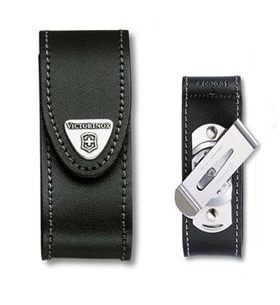 VICTORINOX LEATHER SHEATH WITH CLIP 4.0520.31 (FOR KNIVES 91 MM) - KNIFE ACCESSORIES - ACCESSORIES