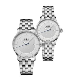 SET MIDO BARONCELLI SIGNATURE M037.407.11.031.00 A M037.207.11.031.00 - HODINKY PRO PÁRY - HODINKY