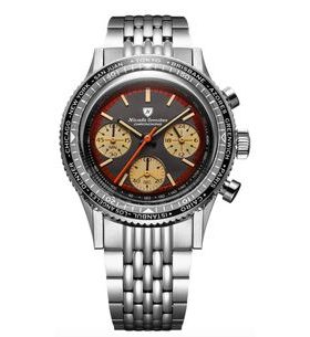 NIVADA GRENCHEN CHRONOKING RACING BLACK AMBER - INTER. BEZEL - CHRONOMASTER - BRANDS