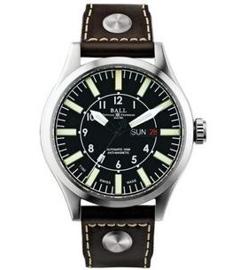 BALL ENGINEER MASTER II AVIATOR NM1080C-L3-BK - ENGINEER MASTER II - BRANDS