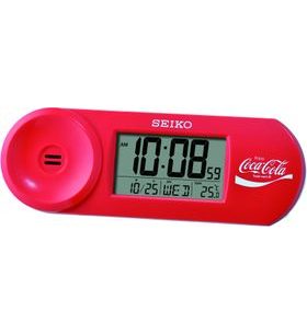 BUDÍK SEIKO COCA-COLA QHL902R - STOLNÍ HODINY - OSTATNÍ