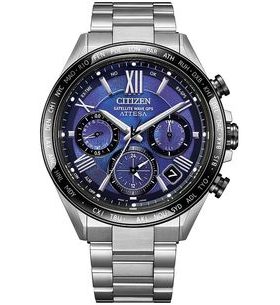 CITIZEN ATTESA SATELLITE WAVE GPS UNITE WITH BLUE LIMITED EDITION CC4075-50L - SUPER TITANIUM - BRANDS