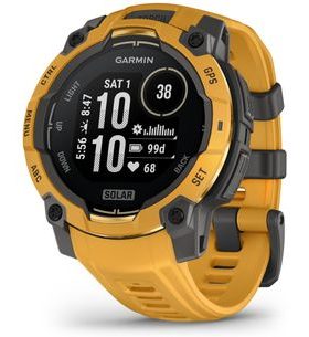 GARMIN INSTINCT® 3 – 45 MM, SOLAR UNBURST S ŘEMÍNKEM SUNBURST/GREY 010-02934-02 - INSTINCT 3 - ZNAČKY