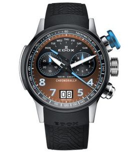 EDOX CHRONORALLY QUARTZ CHRONOGRAPH 38003-TINBU-BRNB - CHRONORALLY - ZNAČKY