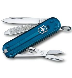 VICTORINOX CLASSIC SD TRANSPARENT COLORS SKY HIGH KNIFE - POCKET KNIVES - ACCESSORIES