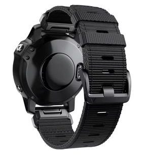 ŘEMÍNEK PRO GARMIN QUICKFIT 26MM, NYLONOVÝ ČERNÝ - ŘEMÍNKY - OSTATNÍ