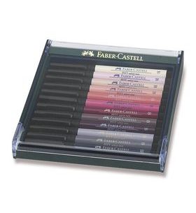 SADA POPISOVAČ FABER-CASTELL PITT ARTIST PEN BRUSH - 12KS 0074/2674240 - PŘÍSLUŠENSTVÍ - OSTATNÍ