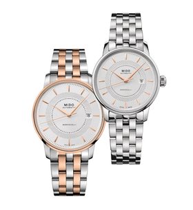 SET MIDO BARONCELLI SIGNATURE M037.407.22.031.01 A M037.207.11.031.01 - HODINKY PRO PÁRY - HODINKY