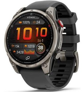 GARMIN FĒNIX® 8 PRO – 47 MM, AMOLED SAPPHIRE, TITANIUM WITH GRAPHITE/BLACK SILICONE BAND 010-03198-11 - FENIX 8 PRO 47MM - ZNAČKY