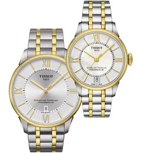 SET TISSOT CHEMIN DES TOURELLES AUTOMATIC T099.407.22.038.00 A T099.207.22.118.00 - TISSOT - ZNAČKY