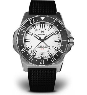 FORMEX REEF GMT AUTOMATIC CHRONOMETER WHITE DIAL WITH RED GMT - REEF - MĂRCI