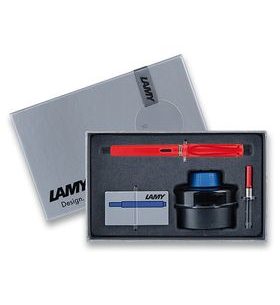 SADA PLNICÍ PERO LAMY SAFARI STRAWBERRY S KONVERTOREM A INKOUSTEM 1506/0206368 - PLNICÍ PERA - OSTATNÍ