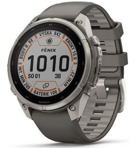 GARMIN FENIX® 9 PRO SOLAR INREACH - 47 MM, TITANIUM PEBBLE GRAY/SILVER GRAY 010-04338-01 - FENIX 9 PRO SOLAR INREACH - ZNAČKY