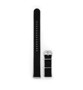BLACK NYLON NATO STRAP NIVADA GRENCHEN - STRAPS - ACCESSORIES