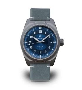 FORMEX FIELD AUTOMATIC GEN 2 DEEP BLUE BLUE BOLGHERI LEATHER STRAP 0660.1.6532.744 - FIELD AUTOMATIC - BRANDS