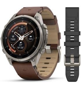 GARMIN FENIX® 9 PRO INREACH - 47 MM, TITANIUM S KOŽENÝM ŘEMÍNKEM WALNUT 010-04336-41 - FENIX 9 PRO INREACH - ZNAČKY