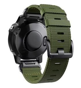 ŘEMÍNEK PRO GARMIN QUICKFIT 26MM, NYLONOVÝ ZELENÝ - STRAPS - ACCESSORIES