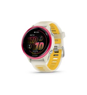 FORERUNNER® 570 - 42MM RASPBERRY HLINÍKOVÁ LUNETA, POLOPRŮHLEDNÝ ŘEMÍNEK BONE/MANGO 010-02970-02 - FORERUNNER 570 - ZNAČKY