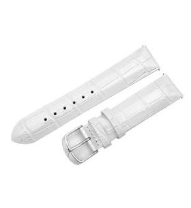 KOŽENÝ ŘEMÍNEK VOSTOK EUROPE CROCO PRO UNDINE - BÍLÝ/LESKLÁ SPONA - ŘEMÍNKY - OSTATNÍ