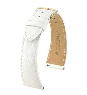 ŘEMÍNEK HIRSCH GENUINE CROCO 1 - BÍLÝ, LESK - STRAPS - ACCESSORIES